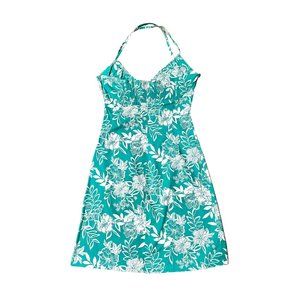 halter dress / Hawaiian pattern